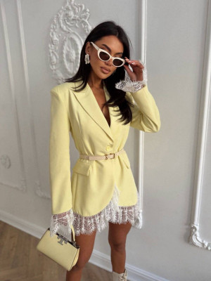 Нарядный пиджак с кружевом IO-A806T700