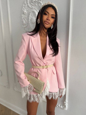 Нарядный пиджак с кружевом IO-A806T700