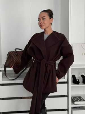 Коротке тренч-пальто з поясом DMP-P4277T650