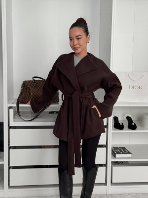 Коротке тренч-пальто з поясом DMP-P4277T650