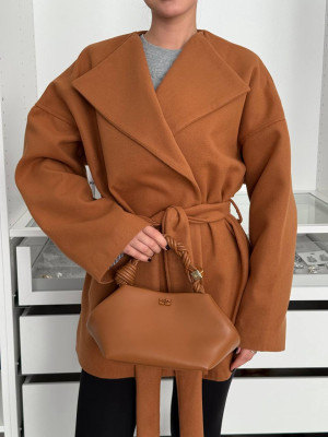 Коротке тренч-пальто з поясом DMP-P4277T650