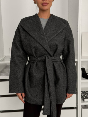 Коротке тренч-пальто з поясом DMP-P4277T650