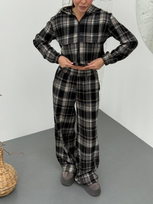 Байковый костюм в клеточку DMP-A7177T520