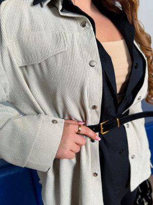 Стильная вельветовая рубашка CUR-A899T480