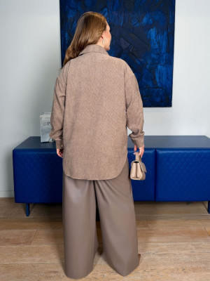 Стильная вельветовая рубашка CUR-A899T480