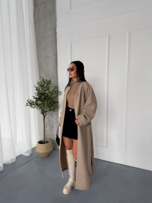 Длинный кардиган с поясом NOB-A26001T890