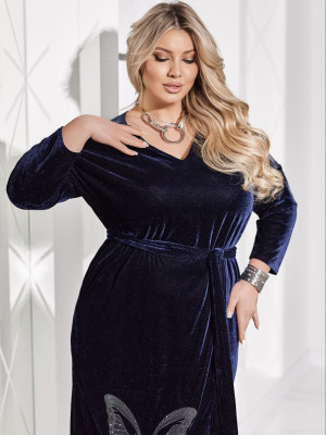 Святкова сукня з м’якого велюру VOJ-A1060T650