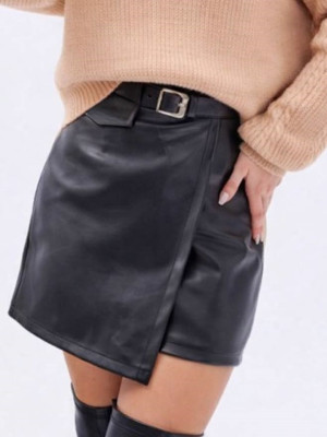 Юбка-шорты из эко кожи INS-A489T500