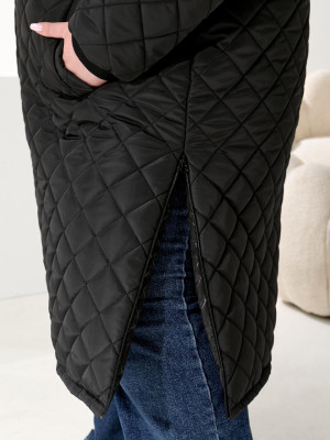 Довга стьогана куртка DV-R3710T1400