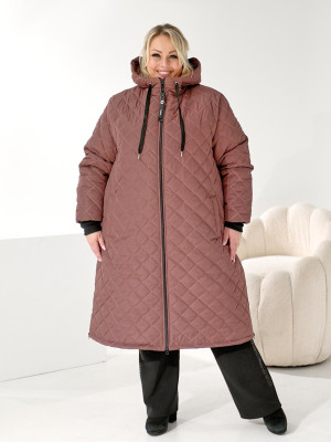 Довга стьогана куртка DV-R3710T1400