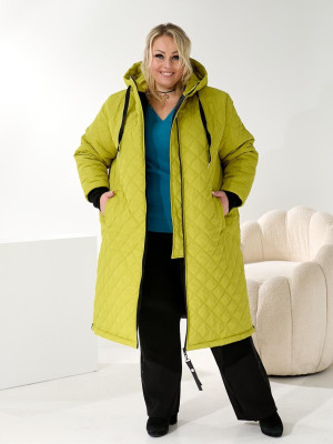 Довга стьогана куртка DV-R3710T1400