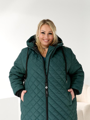 Довга стьогана куртка DV-R3710T1400