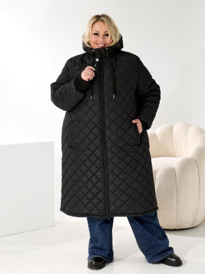 Довга стьогана куртка DV-R3710T1400