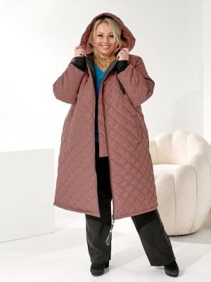 Довга стьогана куртка DV-R3710T1400