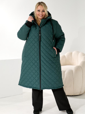 Довга стьогана куртка DV-R3710T1400