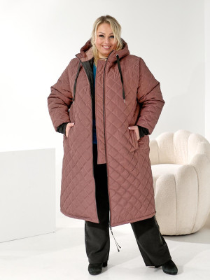 Довга стьогана куртка DV-R3710T1400