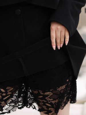 Кашемировая юбка-шорты YM-A5998.2T14