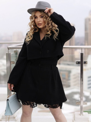 Кашемировая юбка-шорты YM-A5998.2T14