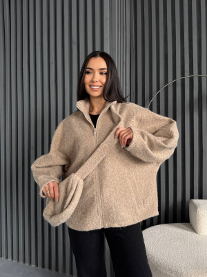 Куртка альпака с сумочкой NOB-A26003T790