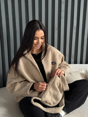 Куртка альпака с сумочкой NOB-A26003T790