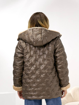 Женская куртка с мехом DV-R4431T1050