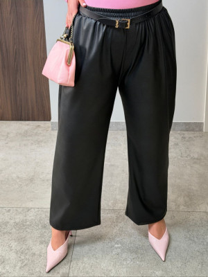 Кожаные штаны палаццо ET-A799T530