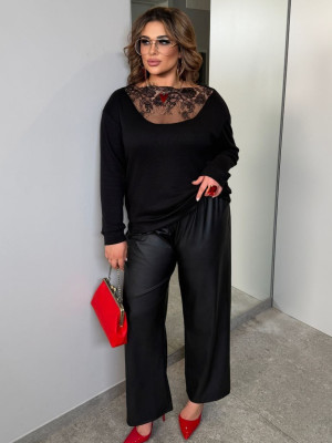 Нарядна кофтинка з мереживом ET-A803T430