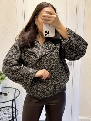 Стильна куртка з принтом AMU-A1414T1050