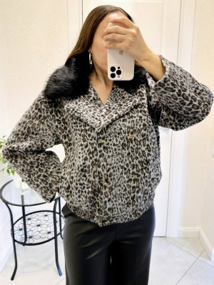 Стильна куртка з принтом AMU-A1414T1050