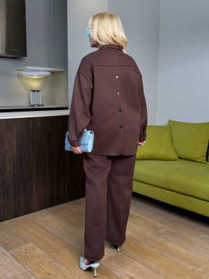 Замшевый костюм двойка CUR-A900T830