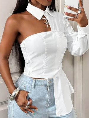 Стильна жіноча сорочка YLM-A658T440