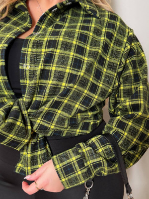 Женская рубашка в клетку MA-N2186T380