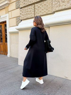 Трикотажное платье со стразами ZP-A1313T500