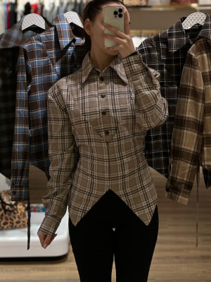 Рубашка с имитацией корсета MV-A889T890