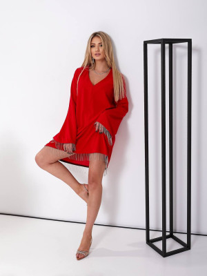 Платье с бахрамой OLD-A7002T18