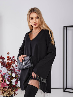 Платье с бахрамой OLD-A7002T18