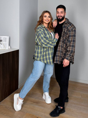 Унисекс оверсайз рубашка DG-c168T550