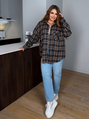 Унисекс оверсайз рубашка DG-c168T550