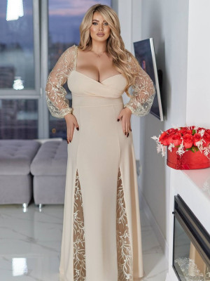 Длинное праздничное платье EY-A711T30