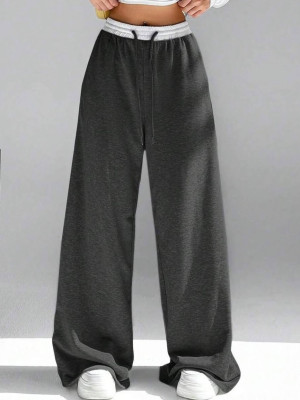 Брюки палаццо с белым поясом DMP-A7159T260