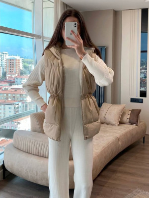 Жилетка с зятяжками на талии DMP-P4230T400