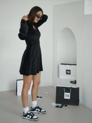 Велюровое платье DMP-P1277T330