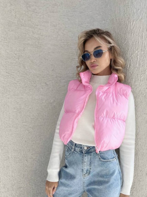 Укороченный жилет на синтепоне DMP-P4031T320