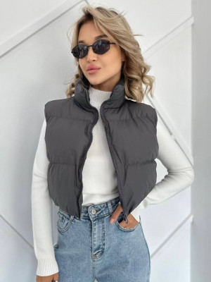 Укороченный жилет на синтепоне DMP-P4031T320