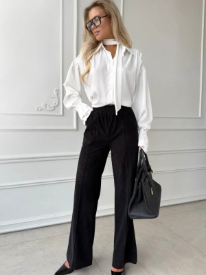 Вельветовые штаны палаццо AMU-A961T350