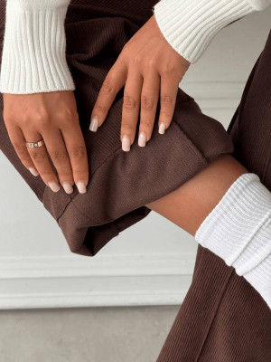 Вельветовые штаны палаццо AMU-A961T350