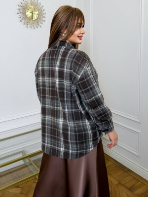 Байковая рубашка в клетку AB-A1850T14