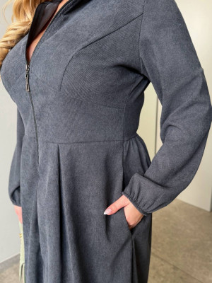 Длинное вельветовое платье ET-A8944T600