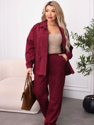 Замшевый костюм DOL-A900T830