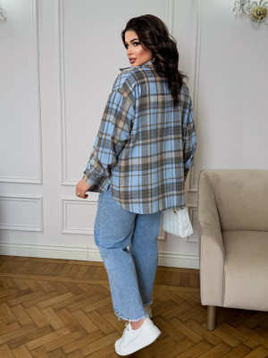 Стильная оверсайз рубашка DOL-A387T550